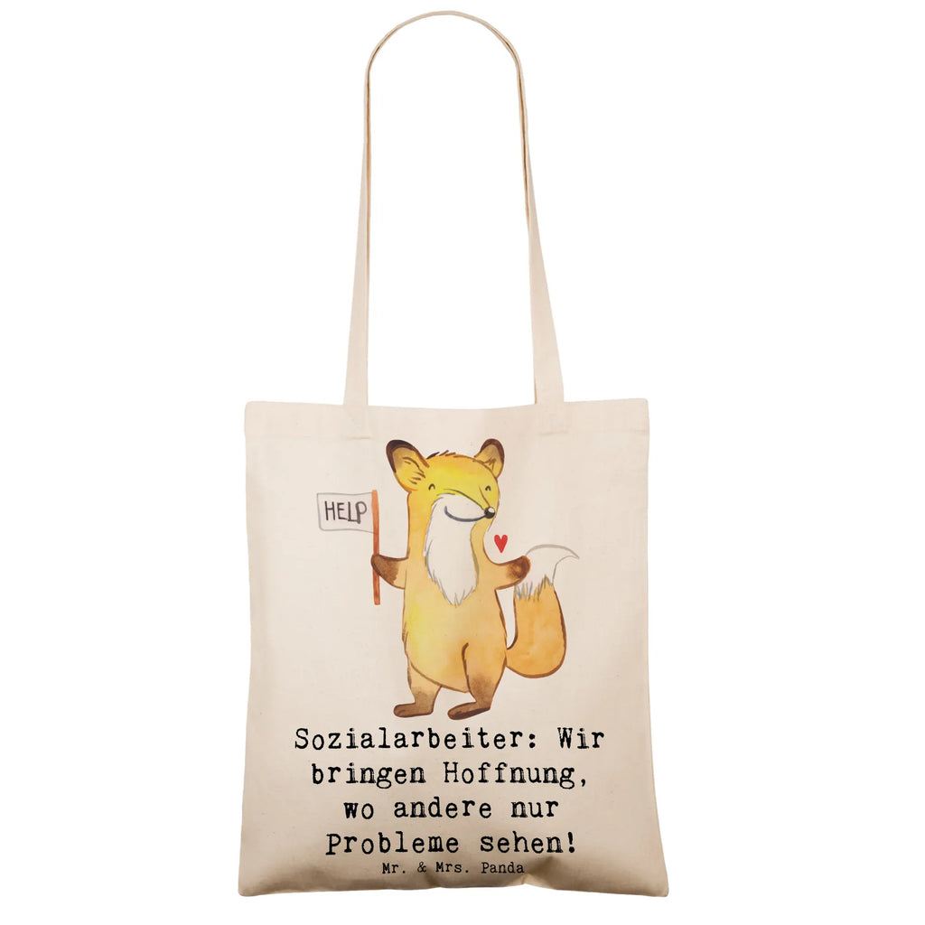 Tote bag Sozialarbeiter: Wir bringen Hoffnung, wo andere nur Probleme sehen! Stofftasche, Schultertasche, Shopper, Badetasche, Beutel, Laptoptasche, Tasche, Jutebeutel, Beuteltasche, Einkaufstasche, Stoffbeutel, Strandtasche, Jutetasche, Umhängetasche, Tragetasche, Einkaufstüte, Beruf, Ausbildung, Jubiläum, Abschied, Rente, Kollege, Kollegin, Geschenk, Schenken, Arbeitskollege, Mitarbeiter, Firma, Danke, Dankeschön