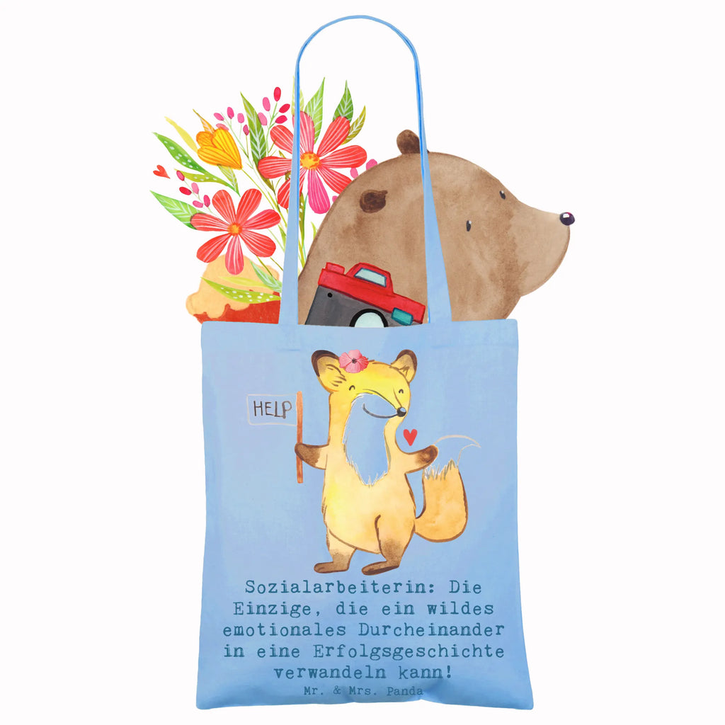 Tote bag Sozialarbeiterin: Die Einzige, die ein wildes emotionales Durcheinander in eine Erfolgsgeschichte verwandeln kann! Badetasche, Stoffbeutel, Strandtasche, Umhängetasche, Tasche, Tragetasche, Stofftasche, Beutel, Beuteltasche, Jutebeutel, Shopper, Schultertasche, Jutetasche, Laptoptasche, Einkaufstasche, Einkaufstüte, Beruf, Ausbildung, Jubiläum, Abschied, Rente, Kollege, Kollegin, Geschenk, Schenken, Arbeitskollege, Mitarbeiter, Firma, Danke, Dankeschön