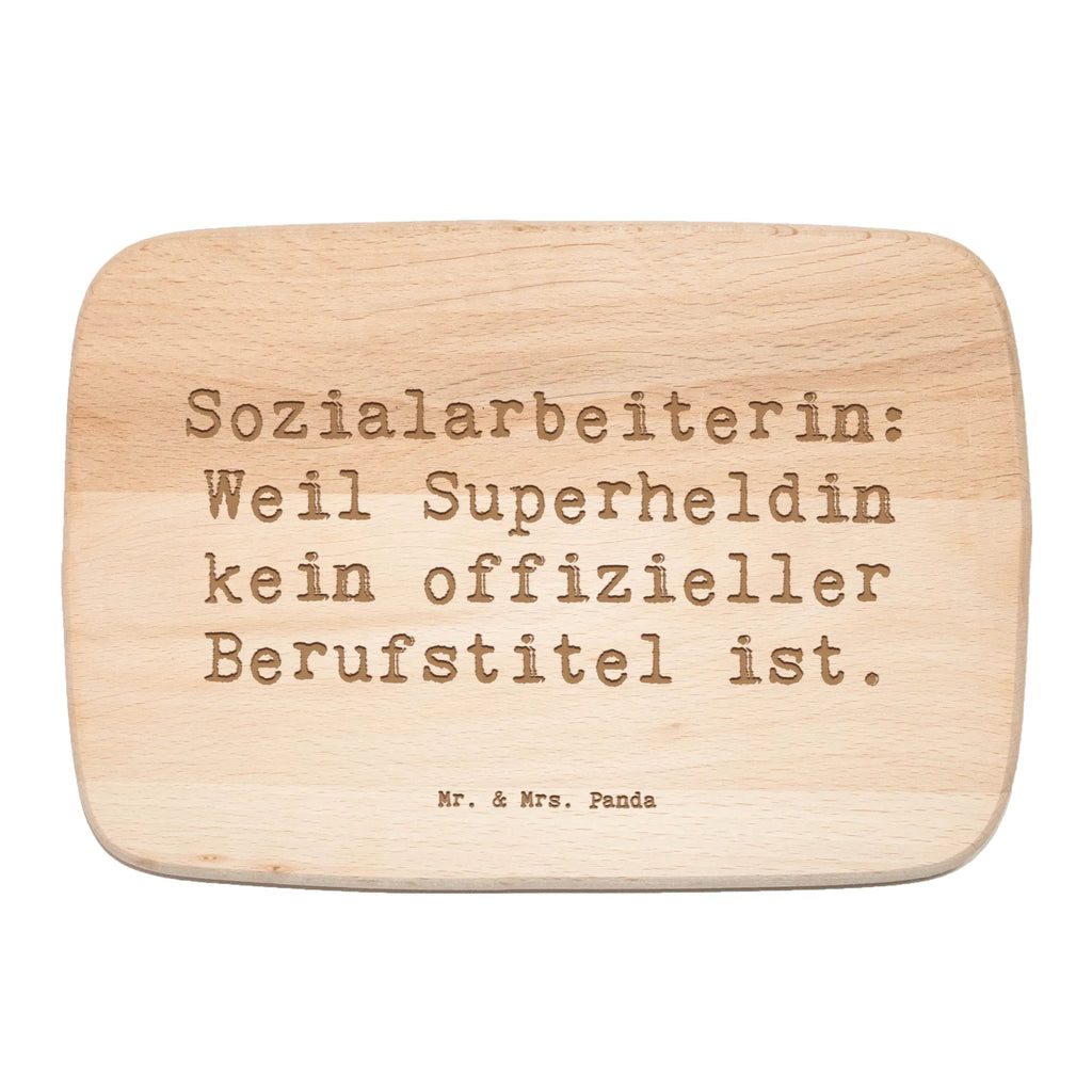 Śniadaniowa deska Przysłowie Sozialarbeiterin: Weil Superheldin kein offizieller Berufstitel ist. Zawód, Wykształcenie, Jubileusz, Pożegnanie, Emerytura, Kolega, Koleżanka, Prezent, Dawać, Pracownik, Współpracownik, Firma, Dziękuję, Dziękuję bardzo