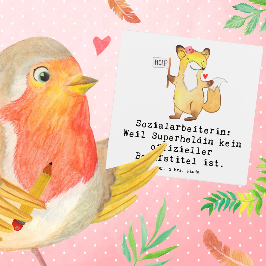 Deluxe Card Sozialarbeiterin: Weil Superheldin kein offizieller Berufstitel ist. Grußkarte, Hochzeitskarte, Karte, Einladungskarte, Glückwunschkarte, Hochwertige Klappkarte, Hochwertige Grußkarte, Geburtstagskarte, Klappkarte, Beruf, Ausbildung, Jubiläum, Abschied, Rente, Kollege, Kollegin, Geschenk, Schenken, Arbeitskollege, Mitarbeiter, Firma, Danke, Dankeschön