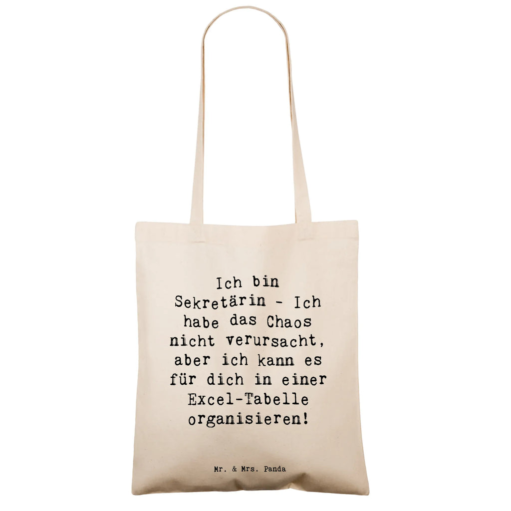 Tragetasche Spruch Ich bin Sekretärin - Ich habe das Chaos nicht verursacht, aber ich kann es für dich in einer Excel-Tabelle organisieren! Beuteltasche, Schultertasche, Tasche, Beutel, Einkaufstasche, Strandtasche, Tragetasche, Umhängetasche, Jutebeutel, Shopper, Stoffbeutel, Laptoptasche, Badetasche, Stofftasche, Jutetasche, Einkaufstüte, Beruf, Ausbildung, Jubiläum, Abschied, Rente, Kollege, Kollegin, Geschenk, Schenken, Arbeitskollege, Mitarbeiter, Firma, Danke, Dankeschön