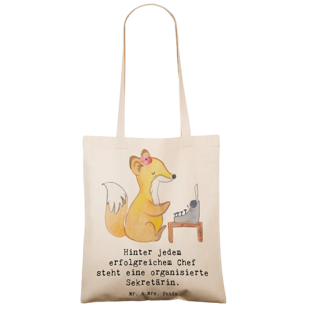 Tragetasche Hinter jedem erfolgreichem Chef steht eine organisierte Sekretärin. Einkaufstasche, Jutebeutel, Tragetasche, Umhängetasche, Stofftasche, Stoffbeutel, Beutel, Badetasche, Laptoptasche, Jutetasche, Tasche, Beuteltasche, Shopper, Strandtasche, Einkaufstüte, Schultertasche, Beruf, Ausbildung, Jubiläum, Abschied, Rente, Kollege, Kollegin, Geschenk, Schenken, Arbeitskollege, Mitarbeiter, Firma, Danke, Dankeschön