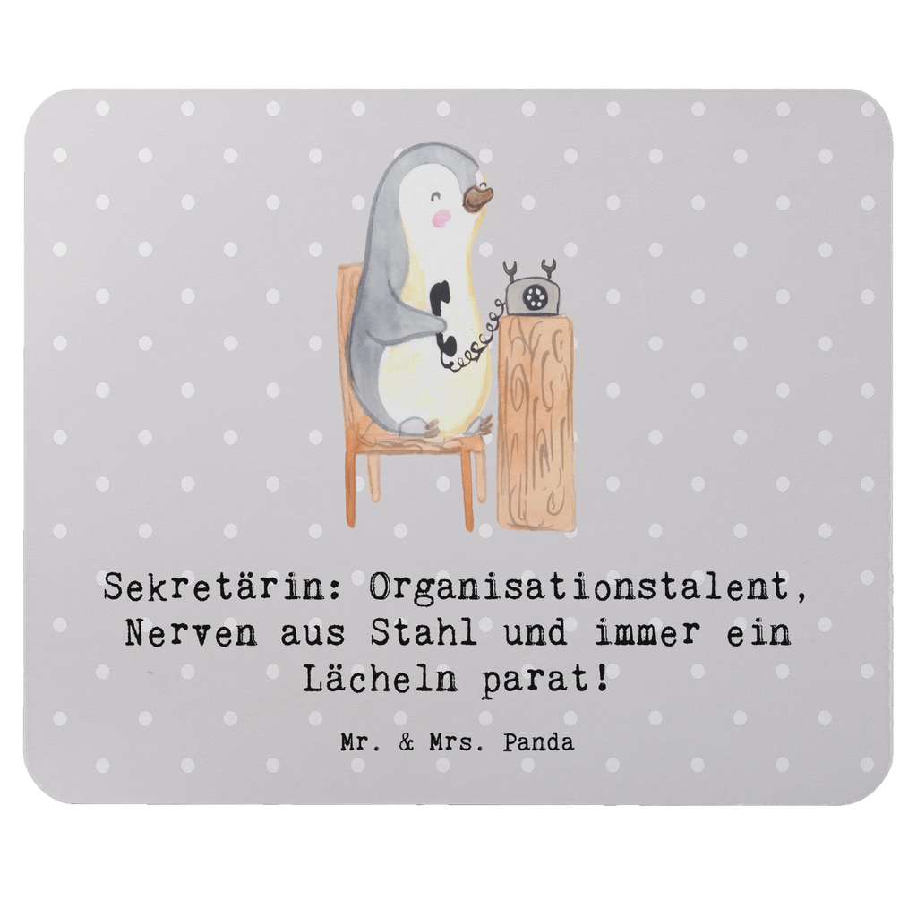 Mouse mat Sekretärin: Organisationstalent, Nerven aus Stahl und immer ein Lächeln parat! Designer Mauspad, Arbeitszimmer, Mauspad Büro, Einzigartiges Mauspad, Büroausstattung, Mauspad, Computer zubehör, Mausunterlage, Mousepad, PC Zubehör, Beruf, Ausbildung, Jubiläum, Abschied, Rente, Kollege, Kollegin, Geschenk, Schenken, Arbeitskollege, Mitarbeiter, Firma, Danke, Dankeschön