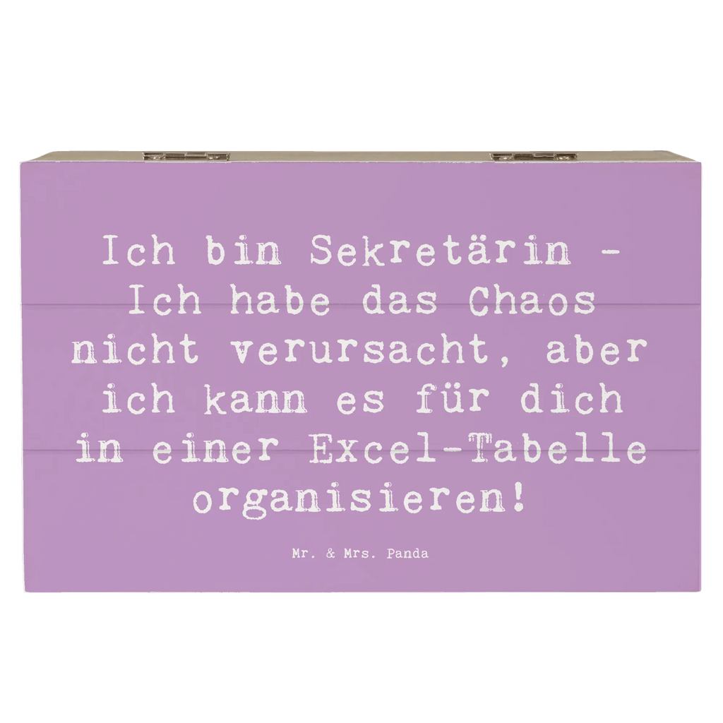 Wooden chest Saying Ich bin Sekretärin - Ich habe das Chaos nicht verursacht, aber ich kann es für dich in einer Excel-Tabelle organisieren! Truhe, Erinnerungskiste, Aufbewahrungsbox, Dekokiste, Kiste, Schatulle, Geschenkbox, Schatzkiste, Erinnerungsbox, Holzkiste, XXL, Geschenkdose, Beruf, Ausbildung, Jubiläum, Abschied, Rente, Kollege, Kollegin, Geschenk, Schenken, Arbeitskollege, Mitarbeiter, Firma, Danke, Dankeschön