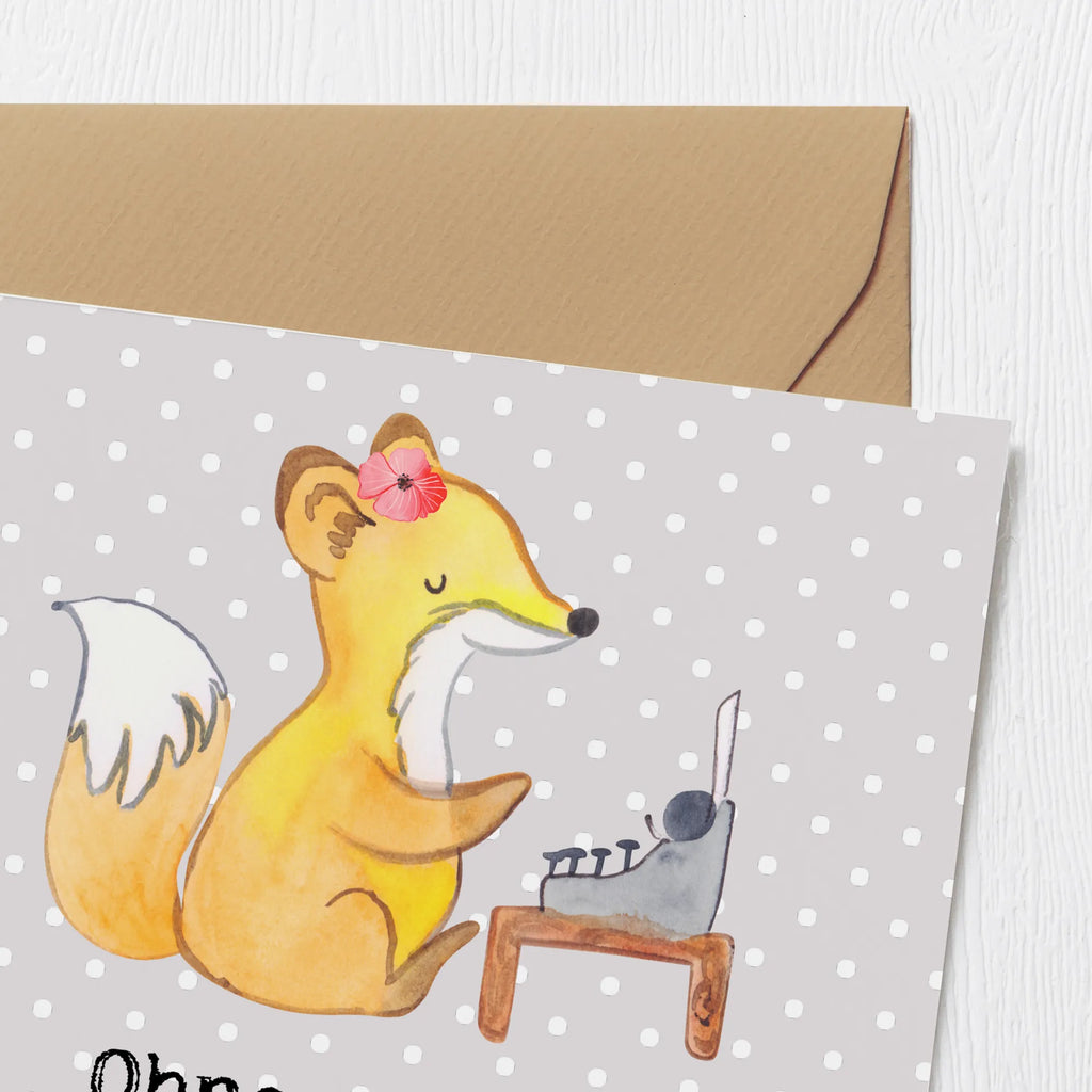 Deluxe Karte Ohne meine Sekretärin wäre ich aufgeschmissen! Hochwertige Klappkarte, Einladungskarte, Hochzeitskarte, Glückwunschkarte, Geburtstagskarte, Karte, Hochwertige Grußkarte, Klappkarte, Grußkarte, Beruf, Ausbildung, Jubiläum, Abschied, Rente, Kollege, Kollegin, Geschenk, Schenken, Arbeitskollege, Mitarbeiter, Firma, Danke, Dankeschön