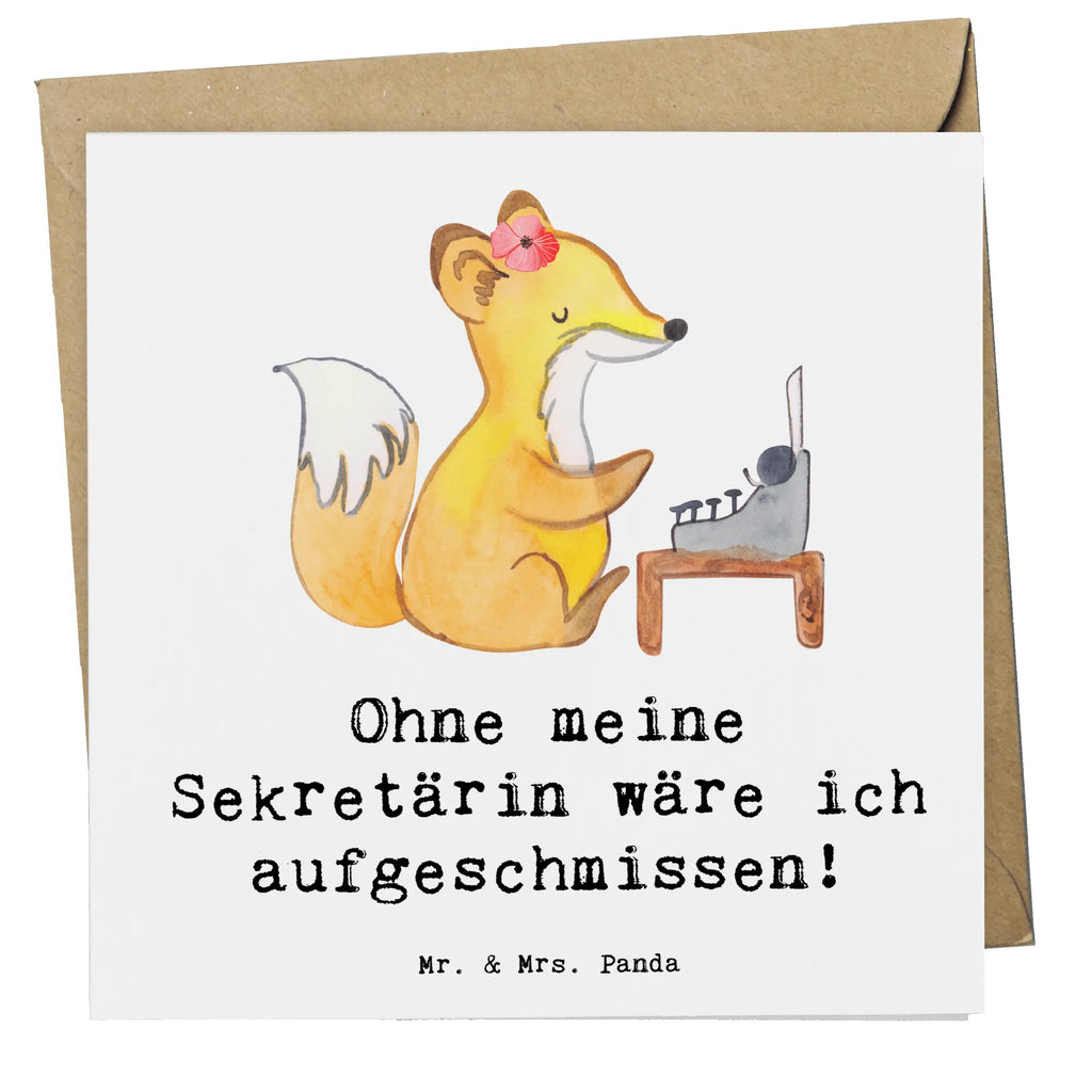 Deluxe Karte Ohne meine Sekretärin wäre ich aufgeschmissen! Hochwertige Klappkarte, Einladungskarte, Hochzeitskarte, Glückwunschkarte, Geburtstagskarte, Karte, Hochwertige Grußkarte, Klappkarte, Grußkarte, Beruf, Ausbildung, Jubiläum, Abschied, Rente, Kollege, Kollegin, Geschenk, Schenken, Arbeitskollege, Mitarbeiter, Firma, Danke, Dankeschön