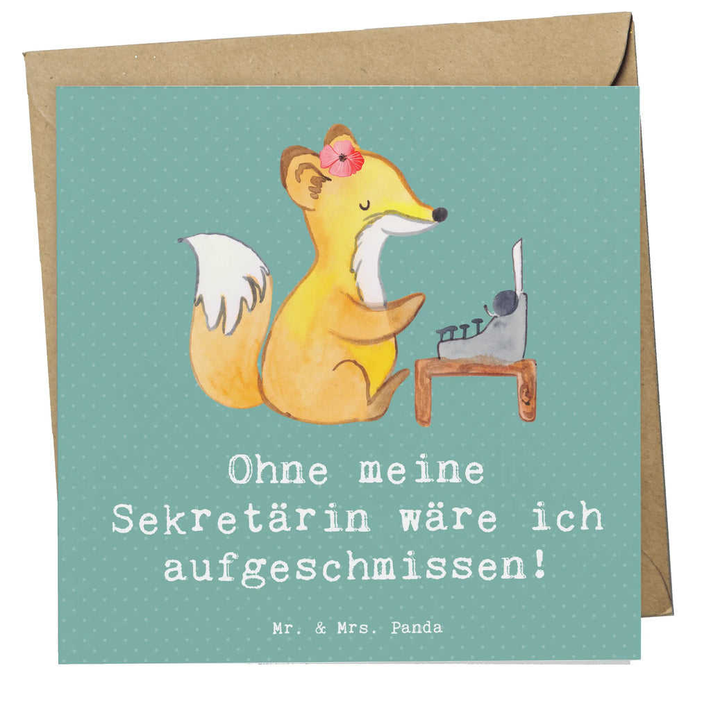 Deluxe Karte Ohne meine Sekretärin wäre ich aufgeschmissen! Hochwertige Klappkarte, Einladungskarte, Hochzeitskarte, Glückwunschkarte, Geburtstagskarte, Karte, Hochwertige Grußkarte, Klappkarte, Grußkarte, Beruf, Ausbildung, Jubiläum, Abschied, Rente, Kollege, Kollegin, Geschenk, Schenken, Arbeitskollege, Mitarbeiter, Firma, Danke, Dankeschön
