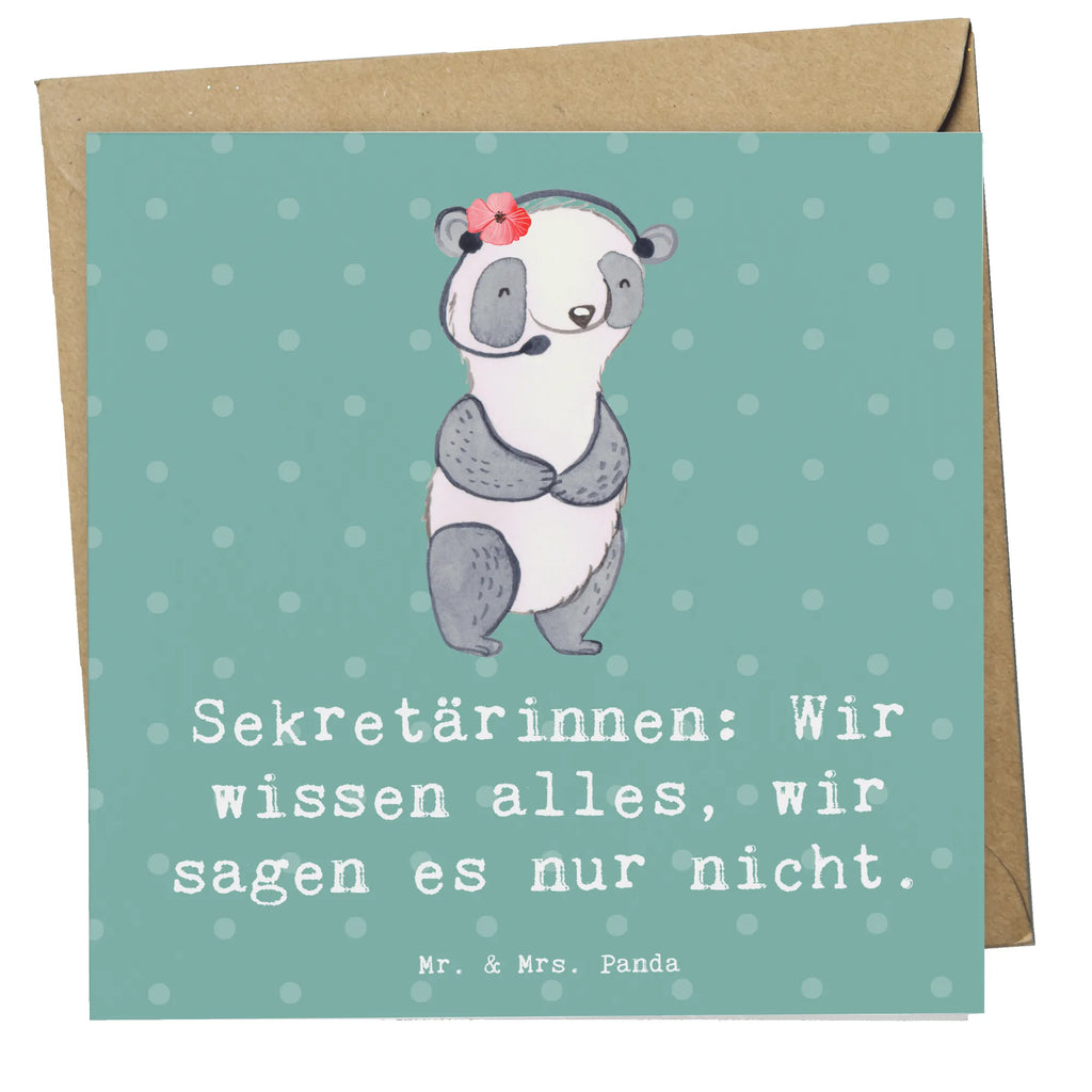 Deluxe Karte Sekretärinnen: Wir wissen alles, wir sagen es nur nicht. Hochwertige Grußkarte, Grußkarte, Karte, Hochzeitskarte, Glückwunschkarte, Klappkarte, Geburtstagskarte, Hochwertige Klappkarte, Einladungskarte, Beruf, Ausbildung, Jubiläum, Abschied, Rente, Kollege, Kollegin, Geschenk, Schenken, Arbeitskollege, Mitarbeiter, Firma, Danke, Dankeschön