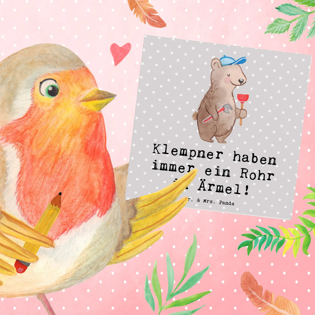 Deluxe Card Klempner haben immer ein Rohr im Ärmel! Hochzeitskarte, Karte, Glückwunschkarte, Hochwertige Klappkarte, Hochwertige Grußkarte, Grußkarte, Klappkarte, Einladungskarte, Geburtstagskarte, Beruf, Ausbildung, Jubiläum, Abschied, Rente, Kollege, Kollegin, Geschenk, Schenken, Arbeitskollege, Mitarbeiter, Firma, Danke, Dankeschön