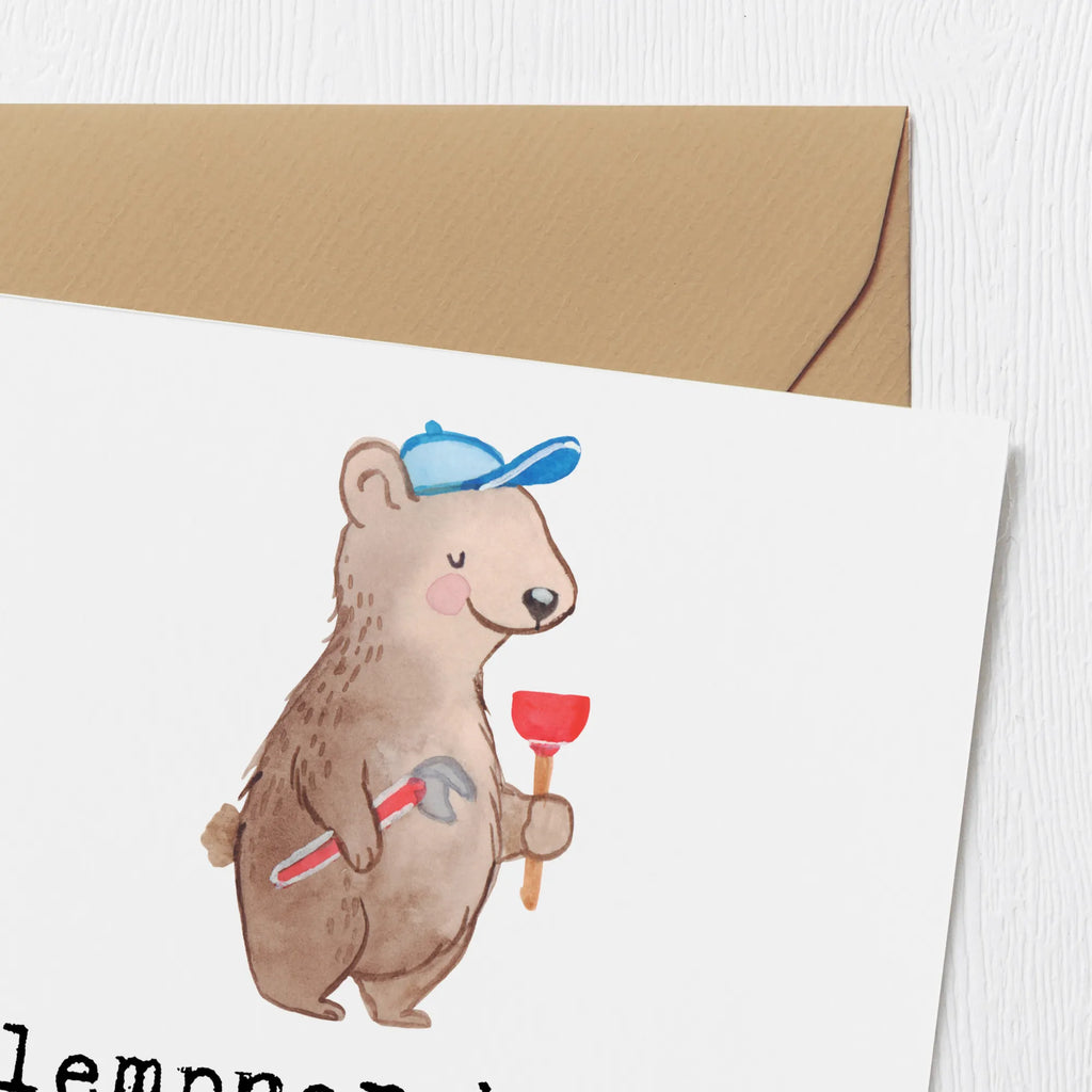Deluxe Card Klempner haben immer ein Rohr im Ärmel! Hochzeitskarte, Karte, Glückwunschkarte, Hochwertige Klappkarte, Hochwertige Grußkarte, Grußkarte, Klappkarte, Einladungskarte, Geburtstagskarte, Beruf, Ausbildung, Jubiläum, Abschied, Rente, Kollege, Kollegin, Geschenk, Schenken, Arbeitskollege, Mitarbeiter, Firma, Danke, Dankeschön