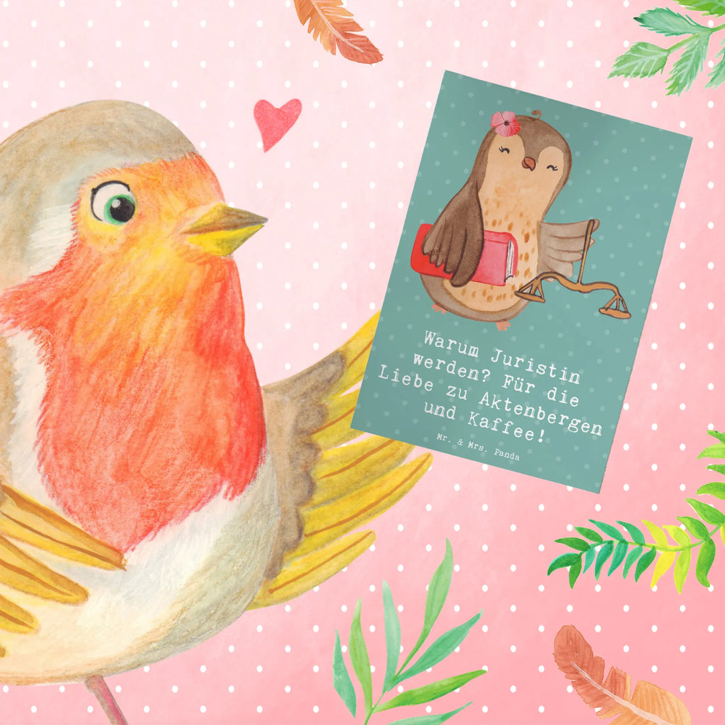Greetings card Warum Juristin werden? Für die Liebe zu Aktenbergen und Kaffee! Hochzeitskarte, Karte, Glückwunschkarte, Grußkarte, Einladungskarte, Geburtstagskarte, Klappkarte, Ansichtskarten, Beruf, Ausbildung, Jubiläum, Abschied, Rente, Kollege, Kollegin, Geschenk, Schenken, Arbeitskollege, Mitarbeiter, Firma, Danke, Dankeschön