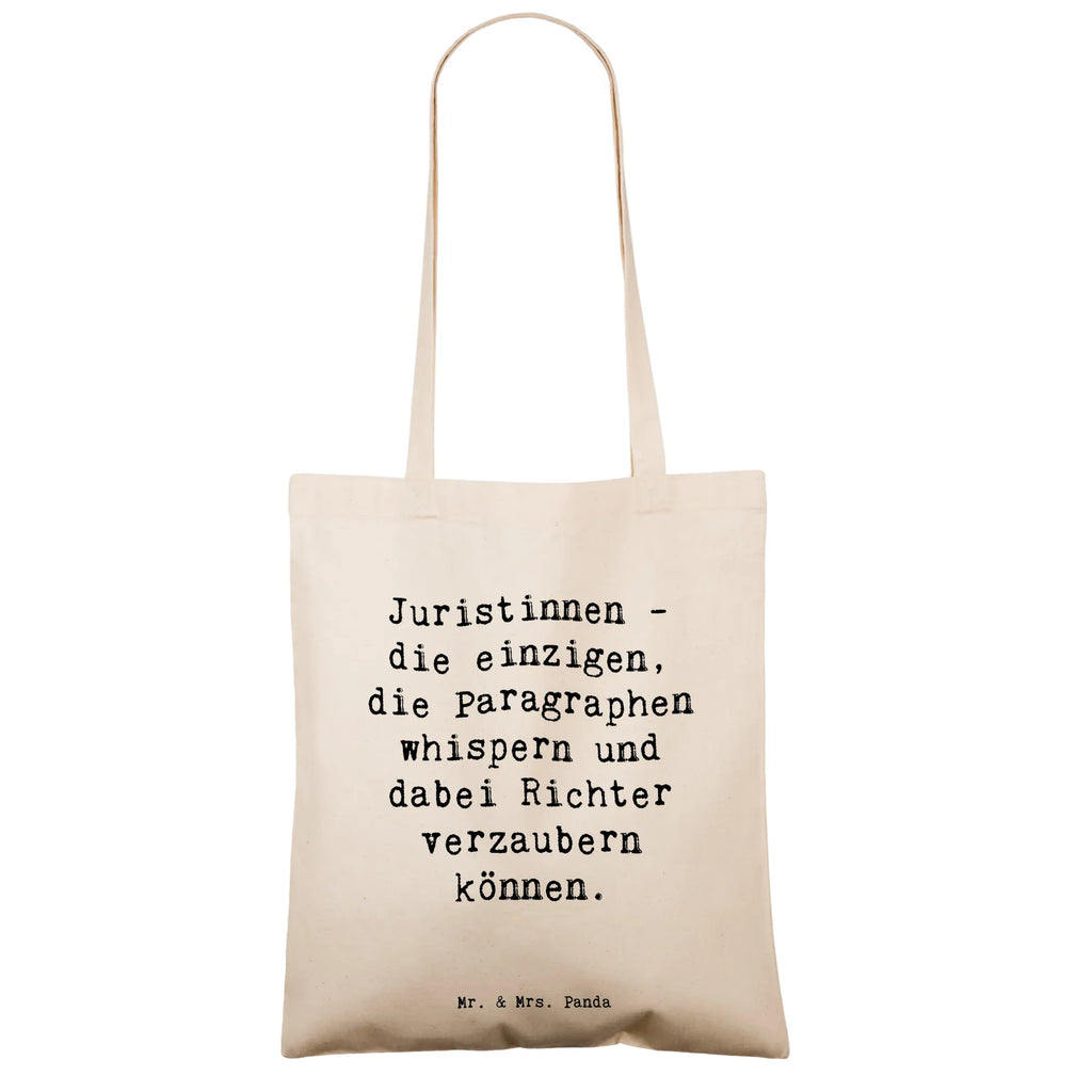 Tote bag Saying Juristinnen - die einzigen, die Paragraphen whispern und dabei Richter verzaubern können. Beuteltasche, Beutel, Einkaufstasche, Jutebeutel, Stoffbeutel, Tasche, Shopper, Umhängetasche, Strandtasche, Schultertasche, Stofftasche, Tragetasche, Badetasche, Jutetasche, Einkaufstüte, Laptoptasche, Beruf, Ausbildung, Jubiläum, Abschied, Rente, Kollege, Kollegin, Geschenk, Schenken, Arbeitskollege, Mitarbeiter, Firma, Danke, Dankeschön