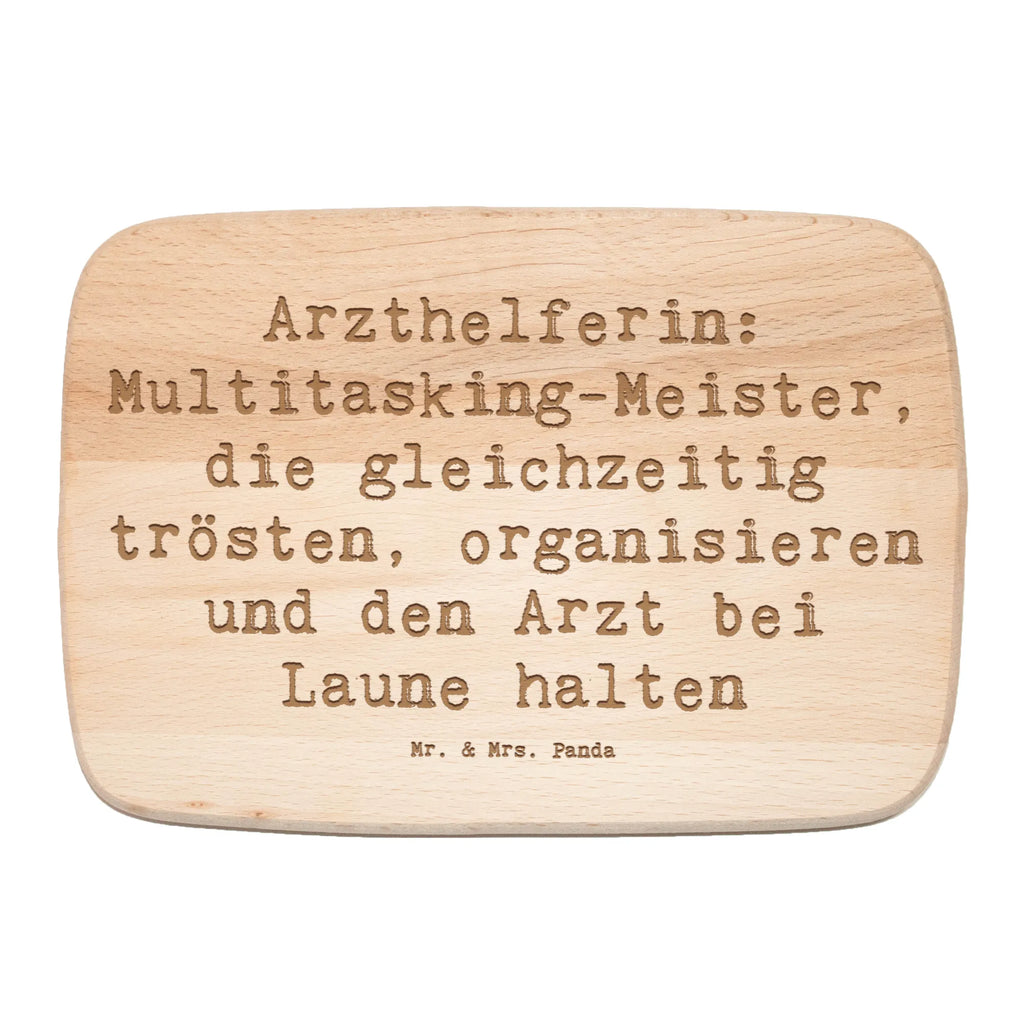 Serving board Saying Arzthelferin: Multitasking-Meister, die gleichzeitig trösten, organisieren und den Arzt bei Laune halten breakfast board, cutting board, Board, gift, gift idea, best, farewell gift, passing exam, anniversary, retirement, promotion, job start, sayings, funny, profession