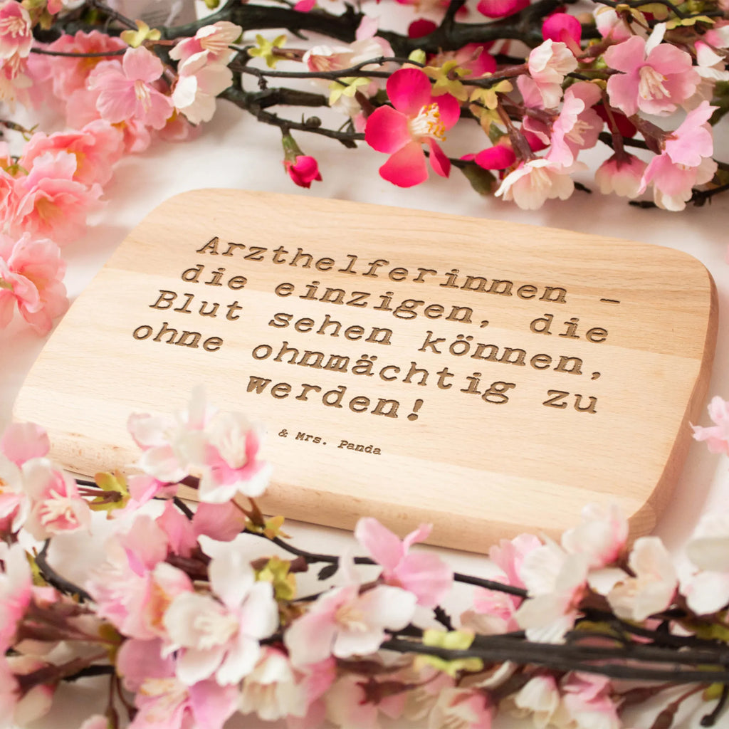 Serving board Saying Arzthelferinnen - die einzigen, die Blut sehen können, ohne ohnmächtig zu werden! cutting board, breakfast board, Board, gift, gift idea, best, farewell gift, passing exam, anniversary, retirement, promotion, job start, sayings, funny, profession