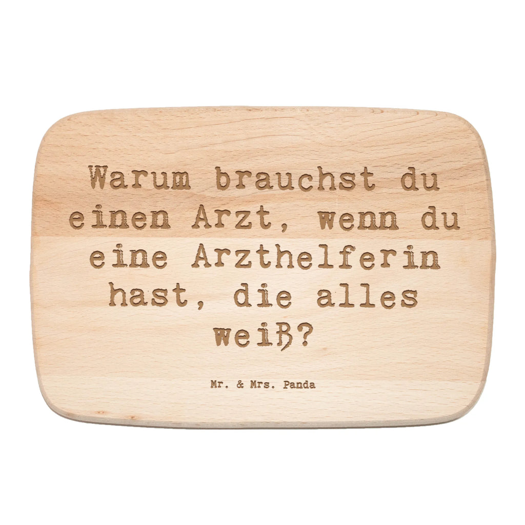 Śniadaniowa deska Przysłowie Warum brauchst du einen Arzt, wenn du eine Arzthelferin hast, die alles weiß? Zawód, Wykształcenie, Jubileusz, Pożegnanie, Emerytura, Kolega, Koleżanka, Prezent, Dawać, Pracownik, Współpracownik, Firma, Dziękuję, Dziękuję bardzo