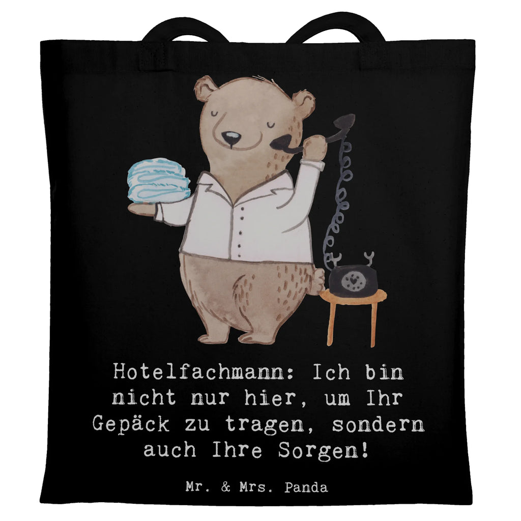 Tragetasche Hotelfachmann: Ich bin nicht nur hier, um Ihr Gepäck zu tragen, sondern auch Ihre Sorgen! Stofftasche, Laptoptasche, Tragetasche, Einkaufstasche, Einkaufstüte, Jutetasche, Strandtasche, Beuteltasche, Beutel, Shopper, Stoffbeutel, Badetasche, Tasche, Schultertasche, Jutebeutel, Umhängetasche, Beruf, Ausbildung, Jubiläum, Abschied, Rente, Kollege, Kollegin, Geschenk, Schenken, Arbeitskollege, Mitarbeiter, Firma, Danke, Dankeschön
