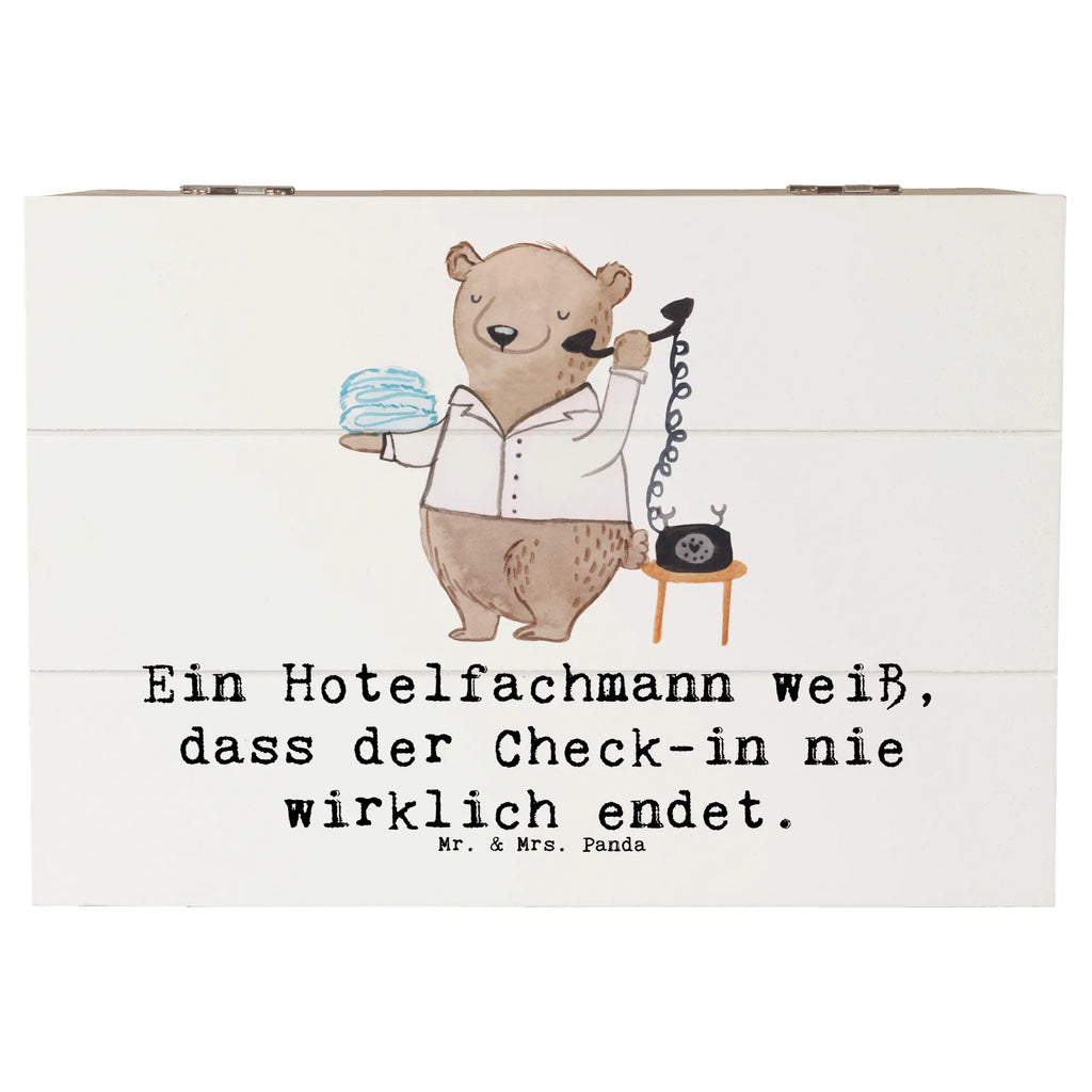 Holzkiste Ein Hotelfachmann weiß, dass der Check-in nie wirklich endet. Dekokiste, Erinnerungsbox, Erinnerungskiste, Geschenkdose, Aufbewahrungsbox, Truhe, Schatulle, XXL, Geschenkbox, Kiste, Holzkiste, Schatzkiste, Beruf, Ausbildung, Jubiläum, Abschied, Rente, Kollege, Kollegin, Geschenk, Schenken, Arbeitskollege, Mitarbeiter, Firma, Danke, Dankeschön