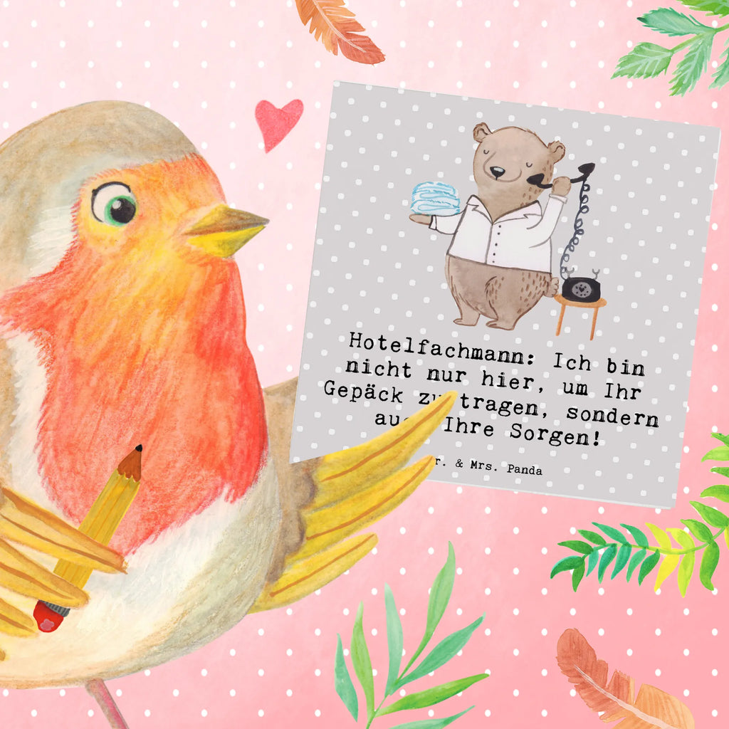 Deluxe Card Hotelfachmann: Ich bin nicht nur hier, um Ihr Gepäck zu tragen, sondern auch Ihre Sorgen! Geburtstagskarte, Glückwunschkarte, Karte, Grußkarte, Klappkarte, Hochwertige Grußkarte, Hochwertige Klappkarte, Einladungskarte, Hochzeitskarte, Beruf, Ausbildung, Jubiläum, Abschied, Rente, Kollege, Kollegin, Geschenk, Schenken, Arbeitskollege, Mitarbeiter, Firma, Danke, Dankeschön