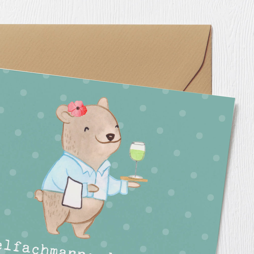 Deluxe Karte Hotelfachmann: der Beruf, bei dem man die Kunst des Lächelns perfektioniert, selbst um 3 Uhr morgens. Grußkarte, Einladungskarte, Hochwertige Klappkarte, Karte, Glückwunschkarte, Klappkarte, Geburtstagskarte, Hochwertige Grußkarte, Hochzeitskarte, Beruf, Ausbildung, Jubiläum, Abschied, Rente, Kollege, Kollegin, Geschenk, Schenken, Arbeitskollege, Mitarbeiter, Firma, Danke, Dankeschön