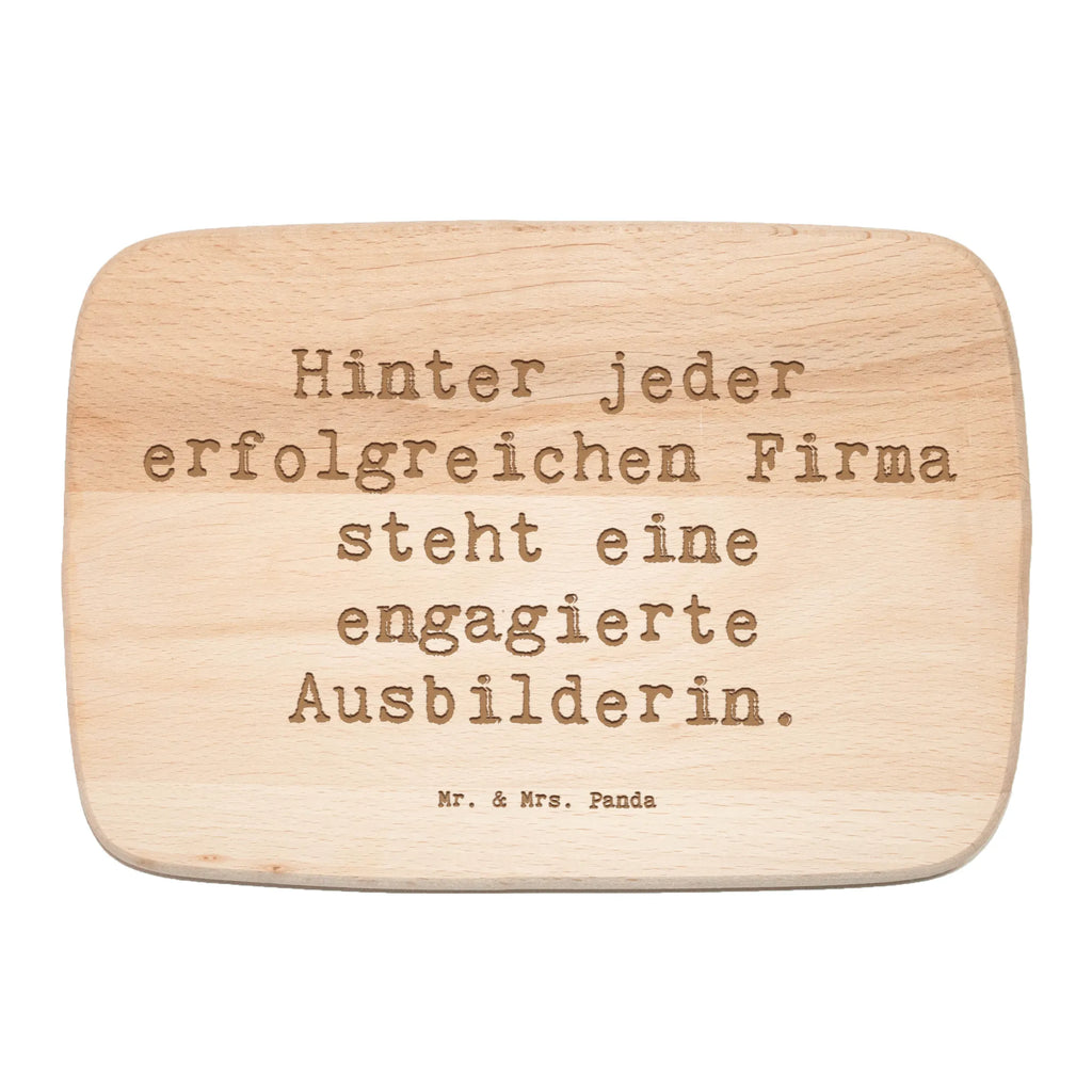 Serving board Saying Hinter jeder erfolgreichen Firma steht eine engagierte Ausbilderin. Board, breakfast board, cutting board, gift, gift idea, best, farewell gift, passing exam, anniversary, retirement, promotion, job start, sayings, funny, profession