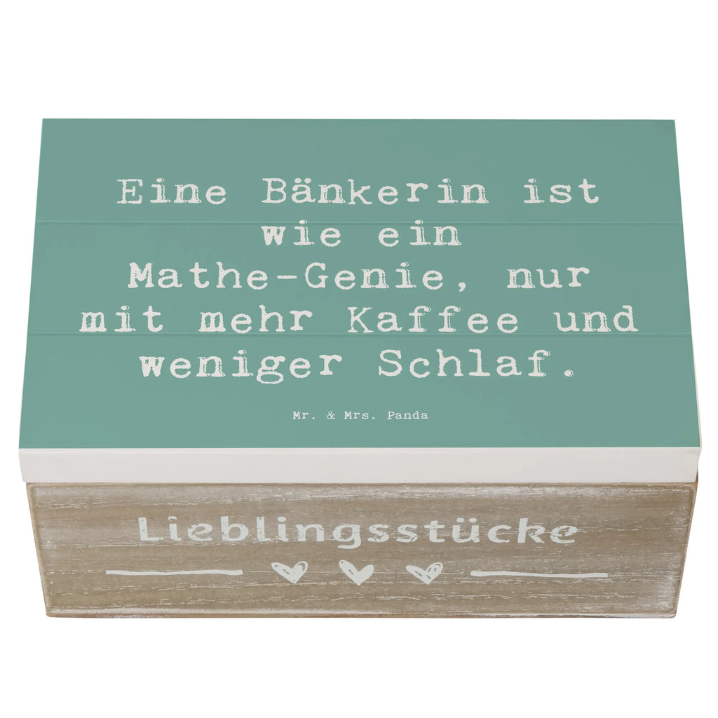 Wooden chest Saying Eine Bänkerin ist wie ein Mathe-Genie, nur mit mehr Kaffee und weniger Schlaf. Erinnerungskiste, Dekokiste, Aufbewahrungsbox, Schatzkiste, Holzkiste, Geschenkdose, Truhe, Kiste, Erinnerungsbox, Schatulle, XXL, Geschenkbox, Beruf, Ausbildung, Jubiläum, Abschied, Rente, Kollege, Kollegin, Geschenk, Schenken, Arbeitskollege, Mitarbeiter, Firma, Danke, Dankeschön