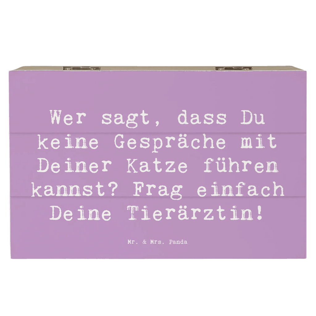 Holzkiste Spruch Wer sagt, dass Du keine Gespräche mit Deiner Katze führen kannst? Frag einfach Deine Tierärztin! Erinnerungsbox, Schatulle, Truhe, Kiste, Dekokiste, Geschenkdose, Aufbewahrungsbox, Holzkiste, Schatzkiste, XXL, Geschenkbox, Erinnerungskiste, Beruf, Ausbildung, Jubiläum, Abschied, Rente, Kollege, Kollegin, Geschenk, Schenken, Arbeitskollege, Mitarbeiter, Firma, Danke, Dankeschön
