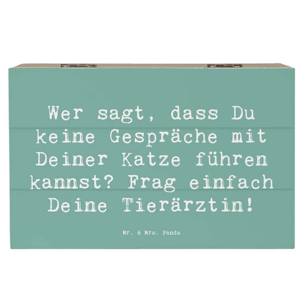 Holzkiste Spruch Wer sagt, dass Du keine Gespräche mit Deiner Katze führen kannst? Frag einfach Deine Tierärztin! Erinnerungsbox, Schatulle, Truhe, Kiste, Dekokiste, Geschenkdose, Aufbewahrungsbox, Holzkiste, Schatzkiste, XXL, Geschenkbox, Erinnerungskiste, Beruf, Ausbildung, Jubiläum, Abschied, Rente, Kollege, Kollegin, Geschenk, Schenken, Arbeitskollege, Mitarbeiter, Firma, Danke, Dankeschön
