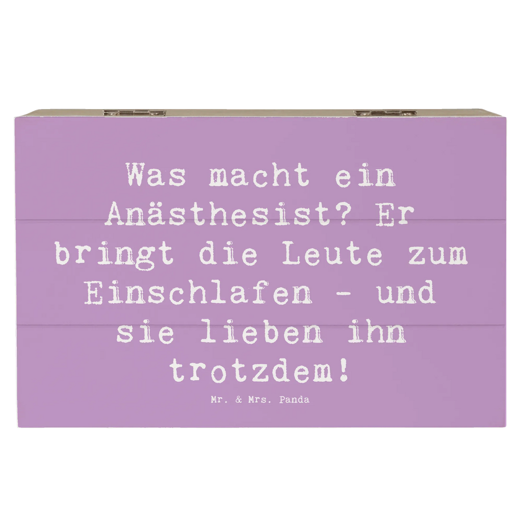 Holzkiste Spruch Was macht ein Anästhesist? Er bringt die Leute zum Einschlafen - und sie lieben ihn trotzdem! XXL, Holzkiste, Erinnerungsbox, Aufbewahrungsbox, Truhe, Kiste, Erinnerungskiste, Schatulle, Schatzkiste, Dekokiste, Geschenkbox, Geschenkdose, Beruf, Ausbildung, Jubiläum, Abschied, Rente, Kollege, Kollegin, Geschenk, Schenken, Arbeitskollege, Mitarbeiter, Firma, Danke, Dankeschön
