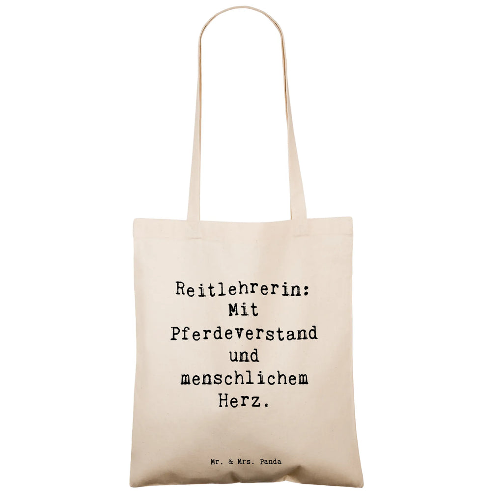 Tragetasche Spruch Reitlehrerin: Mit Pferdeverstand und menschlichem Herz. Strandtasche, Beutel, Tragetasche, Einkaufstasche, Jutebeutel, Einkaufstüte, Schultertasche, Laptoptasche, Stofftasche, Shopper, Badetasche, Stoffbeutel, Jutetasche, Tasche, Beuteltasche, Umhängetasche, Beruf, Ausbildung, Jubiläum, Abschied, Rente, Kollege, Kollegin, Geschenk, Schenken, Arbeitskollege, Mitarbeiter, Firma, Danke, Dankeschön