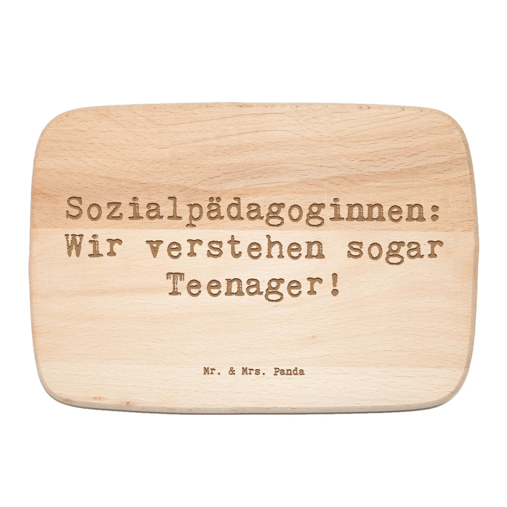 Serving board Saying Sozialpädagoginnen: Wir verstehen sogar Teenager! cutting board, breakfast board, Board, gift, gift idea, best, farewell gift, passing exam, anniversary, retirement, promotion, job start, sayings, funny, profession