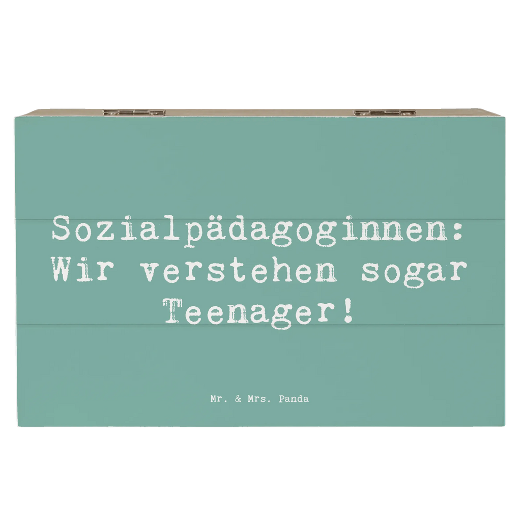 Holzkiste Spruch Sozialpädagoginnen: Wir verstehen sogar Teenager! Schatulle, Dekokiste, Erinnerungskiste, Aufbewahrungsbox, Truhe, Erinnerungsbox, Schatzkiste, Geschenkbox, Geschenkdose, Holzkiste, XXL, Kiste, Beruf, Ausbildung, Jubiläum, Abschied, Rente, Kollege, Kollegin, Geschenk, Schenken, Arbeitskollege, Mitarbeiter, Firma, Danke, Dankeschön