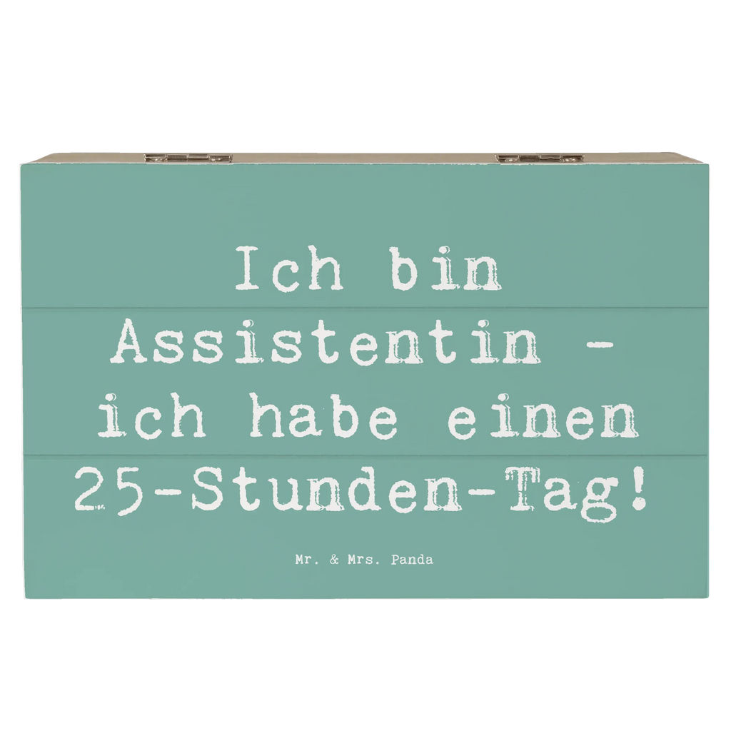 Holzkiste Spruch Ich bin Assistentin - ich habe einen 25-Stunden-Tag! Erinnerungskiste, Geschenkbox, Geschenkdose, Kiste, Dekokiste, Schatulle, Truhe, Holzkiste, Erinnerungsbox, Aufbewahrungsbox, XXL, Schatzkiste, Beruf, Ausbildung, Jubiläum, Abschied, Rente, Kollege, Kollegin, Geschenk, Schenken, Arbeitskollege, Mitarbeiter, Firma, Danke, Dankeschön