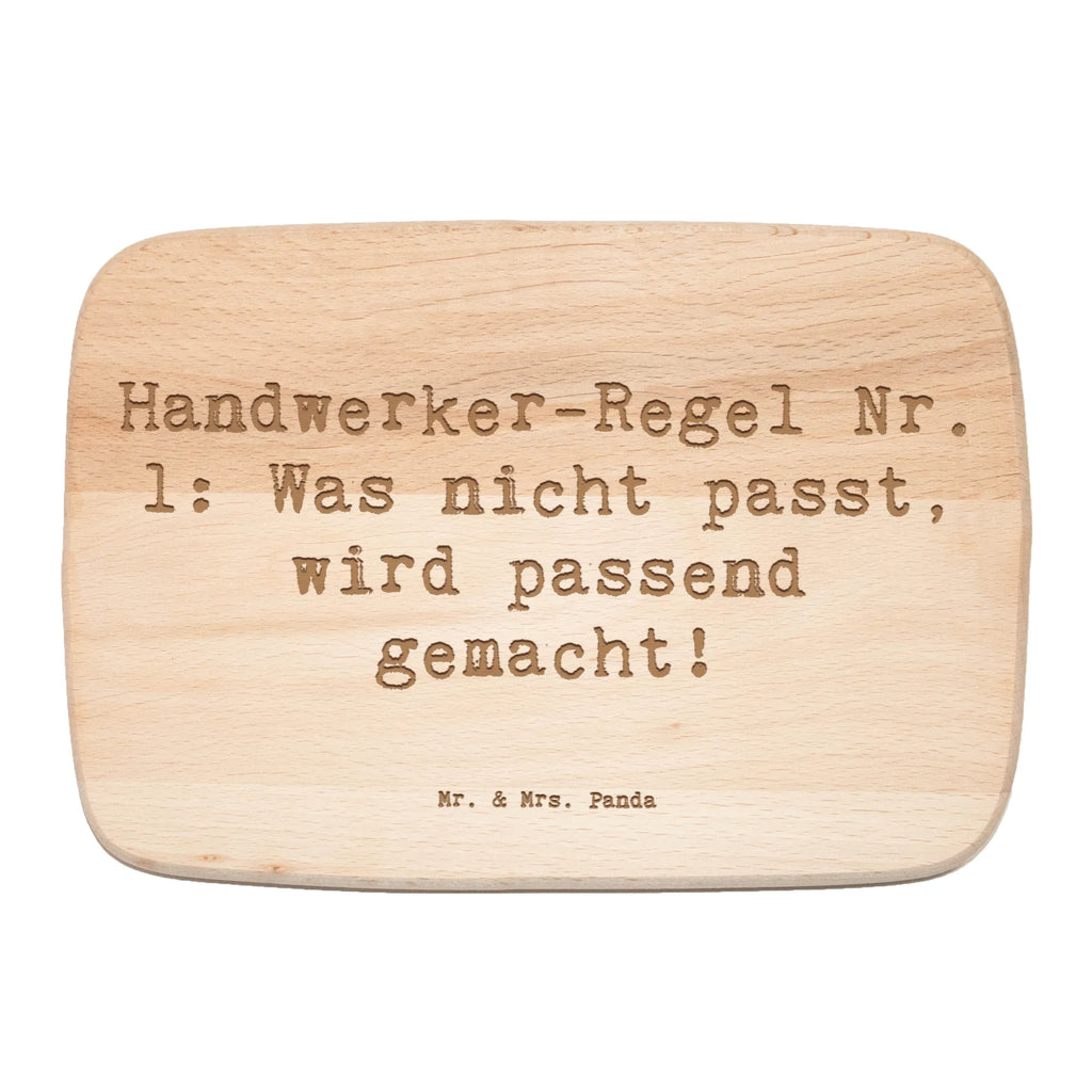 Śniadaniowa deska Przysłowie Handwerker-Regel Nr. 1: Was nicht passt, wird passend gemacht! Zawód, Wykształcenie, Jubileusz, Pożegnanie, Emerytura, Kolega, Koleżanka, Prezent, Dawać, Pracownik, Współpracownik, Firma, Dziękuję, Dziękuję bardzo