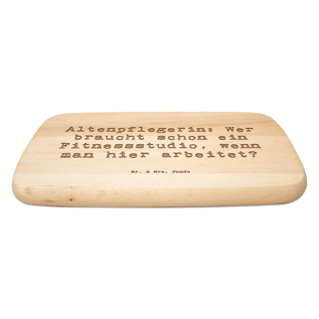 Serving board Saying Altenpflegerin: Wer braucht schon ein Fitnessstudio, wenn man hier arbeitet? breakfast board, cutting board, Board, gift, gift idea, best, farewell gift, passing exam, anniversary, retirement, promotion, job start, sayings, funny, profession