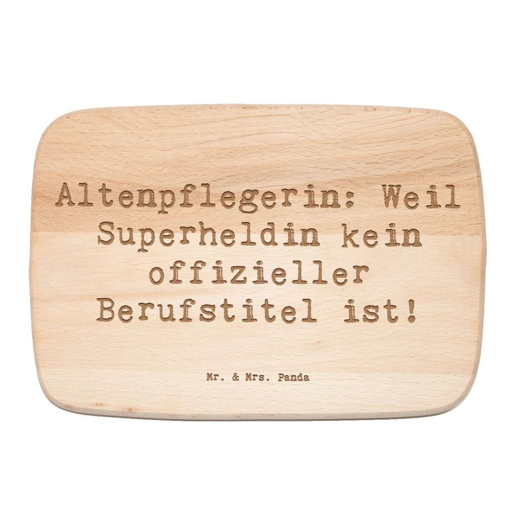Śniadaniowa deska Przysłowie Altenpflegerin: Weil Superheldin kein offizieller Berufstitel ist! Zawód, Wykształcenie, Jubileusz, Pożegnanie, Emerytura, Kolega, Koleżanka, Prezent, Dawać, Pracownik, Współpracownik, Firma, Dziękuję, Dziękuję bardzo