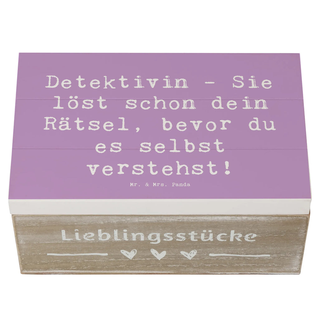 Holzkiste Spruch Detektivin - Sie löst schon dein Rätsel, bevor du es selbst verstehst! Aufbewahrungsbox, Kiste, Geschenkdose, Holzkiste, Erinnerungsbox, Schatulle, Schatzkiste, XXL, Truhe, Erinnerungskiste, Geschenkbox, Dekokiste, Beruf, Ausbildung, Jubiläum, Abschied, Rente, Kollege, Kollegin, Geschenk, Schenken, Arbeitskollege, Mitarbeiter, Firma, Danke, Dankeschön