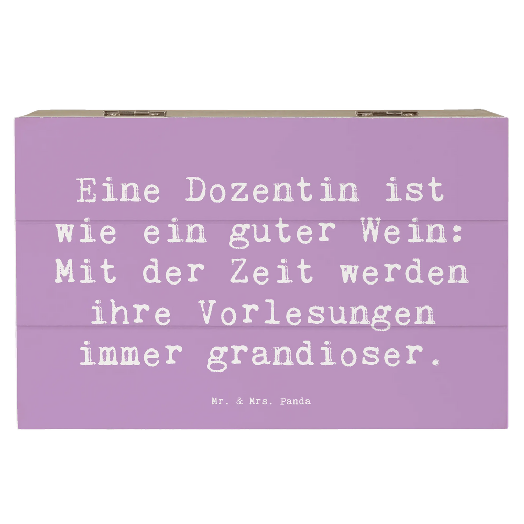 Wooden chest Saying Eine Dozentin ist wie ein guter Wein: Mit der Zeit werden ihre Vorlesungen immer grandioser. Schatzkiste, Erinnerungskiste, Erinnerungsbox, Geschenkbox, Schatulle, XXL, Geschenkdose, Holzkiste, Aufbewahrungsbox, Kiste, Dekokiste, Truhe, Beruf, Ausbildung, Jubiläum, Abschied, Rente, Kollege, Kollegin, Geschenk, Schenken, Arbeitskollege, Mitarbeiter, Firma, Danke, Dankeschön