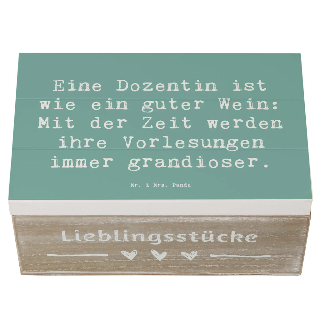 Wooden chest Saying Eine Dozentin ist wie ein guter Wein: Mit der Zeit werden ihre Vorlesungen immer grandioser. Schatzkiste, Erinnerungskiste, Erinnerungsbox, Geschenkbox, Schatulle, XXL, Geschenkdose, Holzkiste, Aufbewahrungsbox, Kiste, Dekokiste, Truhe, Beruf, Ausbildung, Jubiläum, Abschied, Rente, Kollege, Kollegin, Geschenk, Schenken, Arbeitskollege, Mitarbeiter, Firma, Danke, Dankeschön