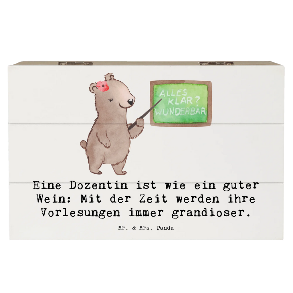Holzkiste Eine Dozentin ist wie ein guter Wein: Mit der Zeit werden ihre Vorlesungen immer grandioser. Aufbewahrungsbox, Holzkiste, Truhe, Erinnerungskiste, Schatzkiste, Dekokiste, Erinnerungsbox, XXL, Kiste, Geschenkdose, Geschenkbox, Schatulle, Beruf, Ausbildung, Jubiläum, Abschied, Rente, Kollege, Kollegin, Geschenk, Schenken, Arbeitskollege, Mitarbeiter, Firma, Danke, Dankeschön