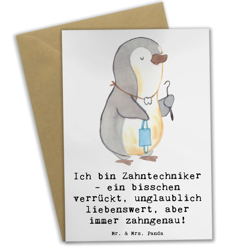 Greetings card Ich bin Zahntechniker - ein bisschen verrückt, unglaublich liebenswert, aber immer zahngenau! Klappkarte, Karte, Einladungskarte, Hochzeitskarte, Grußkarte, Ansichtskarten, Geburtstagskarte, Glückwunschkarte, Beruf, Ausbildung, Jubiläum, Abschied, Rente, Kollege, Kollegin, Geschenk, Schenken, Arbeitskollege, Mitarbeiter, Firma, Danke, Dankeschön