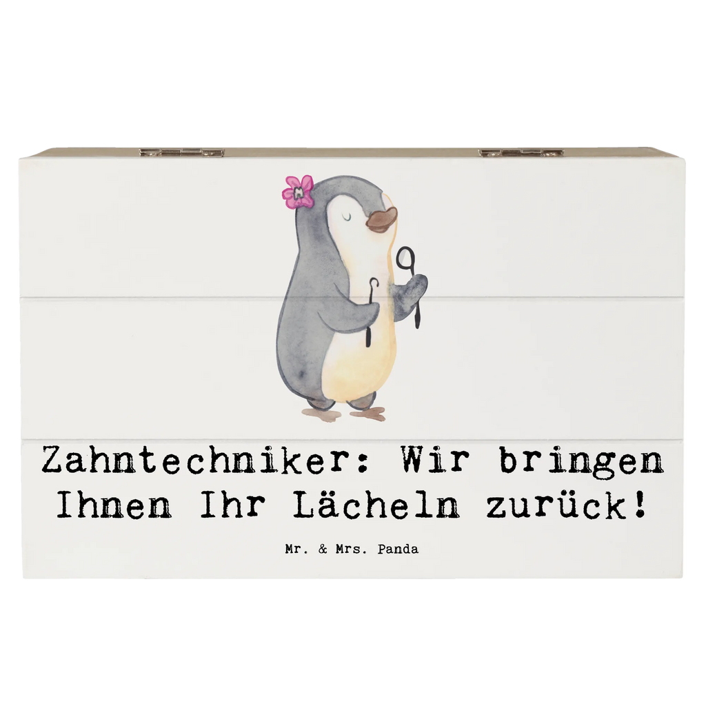 Holzkiste Zahntechniker: Wir bringen Ihnen Ihr Lächeln zurück! Kiste, Holzkiste, Schatzkiste, Geschenkbox, XXL, Geschenkdose, Aufbewahrungsbox, Erinnerungskiste, Dekokiste, Erinnerungsbox, Truhe, Schatulle, Beruf, Ausbildung, Jubiläum, Abschied, Rente, Kollege, Kollegin, Geschenk, Schenken, Arbeitskollege, Mitarbeiter, Firma, Danke, Dankeschön