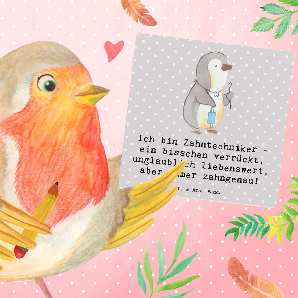 Deluxe Karte Ich bin Zahntechniker - ein bisschen verrückt, unglaublich liebenswert, aber immer zahngenau! Einladungskarte, Karte, Glückwunschkarte, Klappkarte, Geburtstagskarte, Hochwertige Klappkarte, Grußkarte, Hochwertige Grußkarte, Hochzeitskarte, Beruf, Ausbildung, Jubiläum, Abschied, Rente, Kollege, Kollegin, Geschenk, Schenken, Arbeitskollege, Mitarbeiter, Firma, Danke, Dankeschön