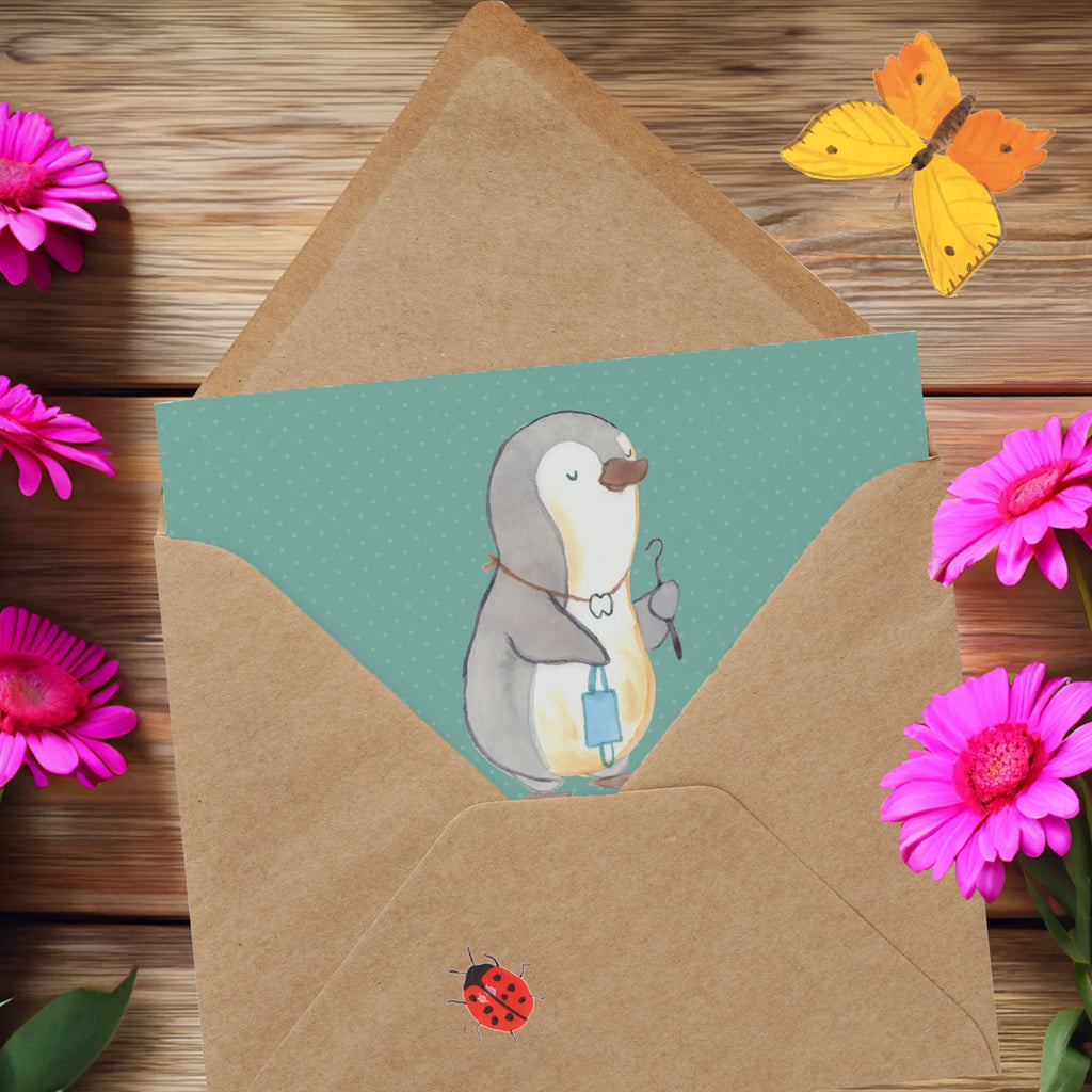 Deluxe Karte Ich bin Zahntechniker - ein bisschen verrückt, unglaublich liebenswert, aber immer zahngenau! Einladungskarte, Karte, Glückwunschkarte, Klappkarte, Geburtstagskarte, Hochwertige Klappkarte, Grußkarte, Hochwertige Grußkarte, Hochzeitskarte, Beruf, Ausbildung, Jubiläum, Abschied, Rente, Kollege, Kollegin, Geschenk, Schenken, Arbeitskollege, Mitarbeiter, Firma, Danke, Dankeschön