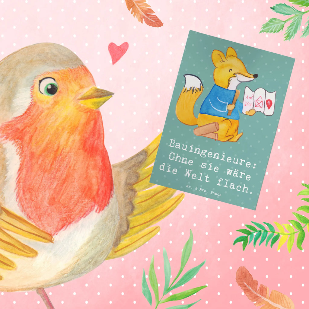 Grußkarte Bauingenieure: Ohne sie wäre die Welt flach. Geburtstagskarte, Grußkarte, Klappkarte, Glückwunschkarte, Hochzeitskarte, Ansichtskarten, Karte, Einladungskarte, Beruf, Ausbildung, Jubiläum, Abschied, Rente, Kollege, Kollegin, Geschenk, Schenken, Arbeitskollege, Mitarbeiter, Firma, Danke, Dankeschön