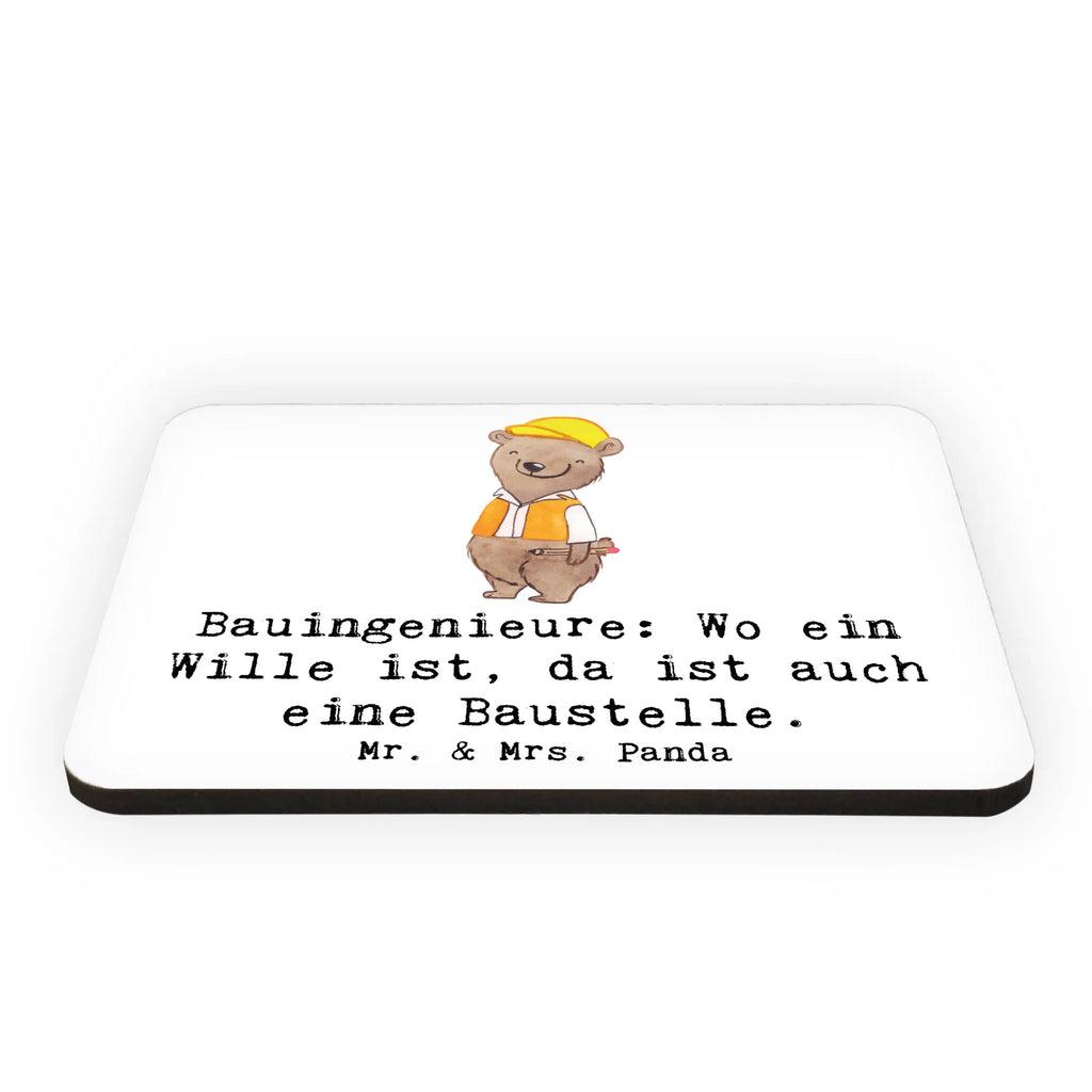 Magnet Bauingenieure: Wo ein Wille ist, da ist auch eine Baustelle. Notiz Magnet, Dekomagnet, Pinnwandmagnet, Souvenir Magnet, Kühlschrankmagnet, Kühlschrank Dekoration, Whiteboard Magnet, Motivmagnete, Beruf, Ausbildung, Jubiläum, Abschied, Rente, Kollege, Kollegin, Geschenk, Schenken, Arbeitskollege, Mitarbeiter, Firma, Danke, Dankeschön