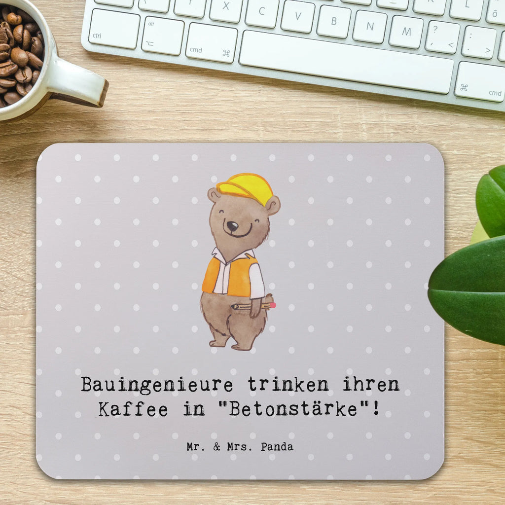 Mauspad Bauingenieure trinken ihren Kaffee in "Betonstärke"! Mauspad, Büroausstattung, Einzigartiges Mauspad, Mousepad, Designer Mauspad, Mausunterlage, Computer zubehör, PC Zubehör, Arbeitszimmer, Mauspad Büro, Beruf, Ausbildung, Jubiläum, Abschied, Rente, Kollege, Kollegin, Geschenk, Schenken, Arbeitskollege, Mitarbeiter, Firma, Danke, Dankeschön