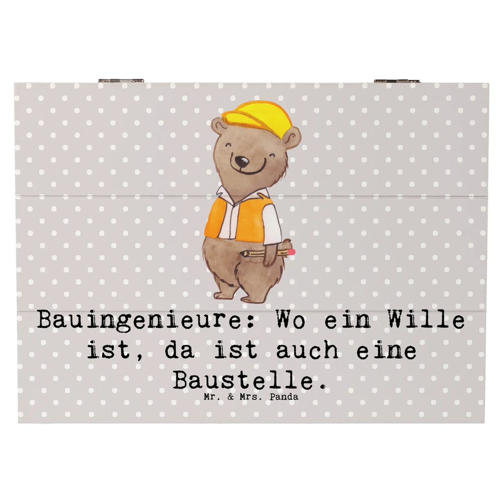 Holzkiste Bauingenieure: Wo ein Wille ist, da ist auch eine Baustelle. Geschenkdose, Aufbewahrungsbox, Schatulle, Geschenkbox, XXL, Schatzkiste, Erinnerungskiste, Kiste, Erinnerungsbox, Dekokiste, Holzkiste, Truhe, Beruf, Ausbildung, Jubiläum, Abschied, Rente, Kollege, Kollegin, Geschenk, Schenken, Arbeitskollege, Mitarbeiter, Firma, Danke, Dankeschön