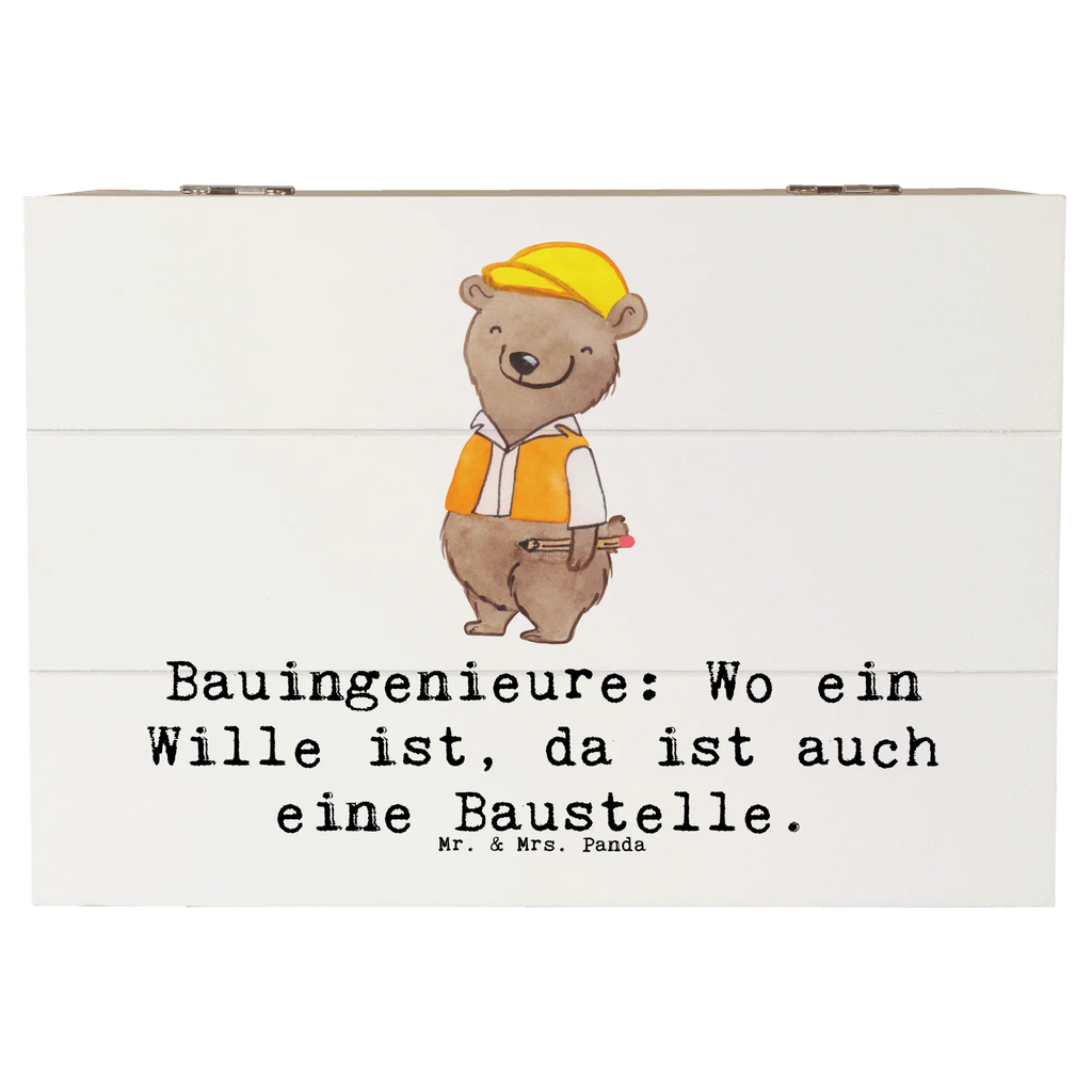 Holzkiste Bauingenieure: Wo ein Wille ist, da ist auch eine Baustelle. Geschenkdose, Aufbewahrungsbox, Schatulle, Geschenkbox, XXL, Schatzkiste, Erinnerungskiste, Kiste, Erinnerungsbox, Dekokiste, Holzkiste, Truhe, Beruf, Ausbildung, Jubiläum, Abschied, Rente, Kollege, Kollegin, Geschenk, Schenken, Arbeitskollege, Mitarbeiter, Firma, Danke, Dankeschön