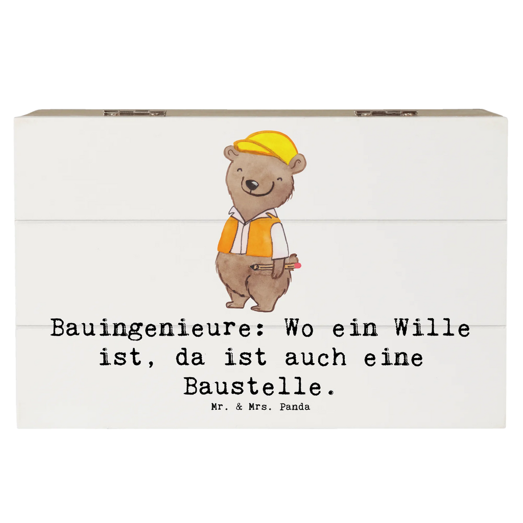 Holzkiste Bauingenieure: Wo ein Wille ist, da ist auch eine Baustelle. Geschenkdose, Aufbewahrungsbox, Schatulle, Geschenkbox, XXL, Schatzkiste, Erinnerungskiste, Kiste, Erinnerungsbox, Dekokiste, Holzkiste, Truhe, Beruf, Ausbildung, Jubiläum, Abschied, Rente, Kollege, Kollegin, Geschenk, Schenken, Arbeitskollege, Mitarbeiter, Firma, Danke, Dankeschön