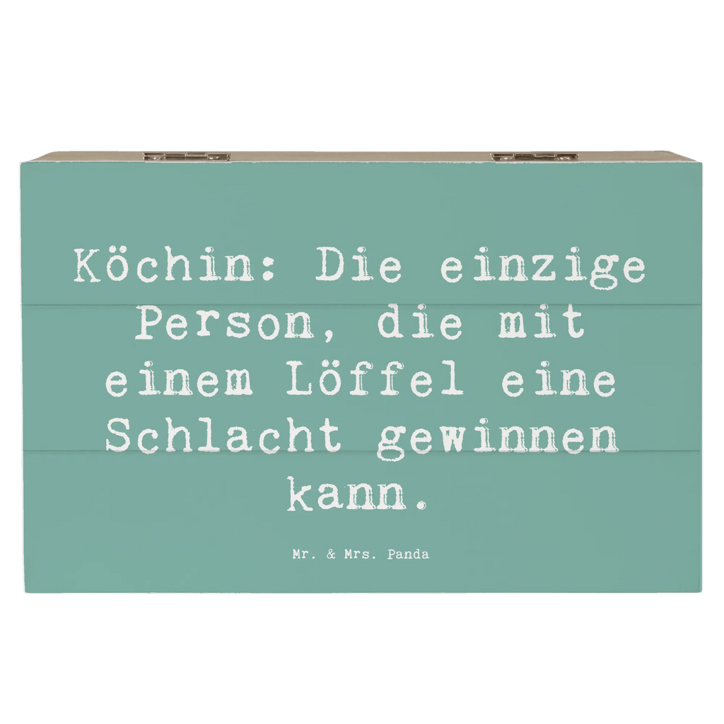 Holzkiste Spruch Köchin: Die einzige Person, die mit einem Löffel eine Schlacht gewinnen kann. Geschenkdose, Truhe, Aufbewahrungsbox, Schatzkiste, Dekokiste, Geschenkbox, Erinnerungsbox, XXL, Erinnerungskiste, Holzkiste, Schatulle, Kiste, Beruf, Ausbildung, Jubiläum, Abschied, Rente, Kollege, Kollegin, Geschenk, Schenken, Arbeitskollege, Mitarbeiter, Firma, Danke, Dankeschön